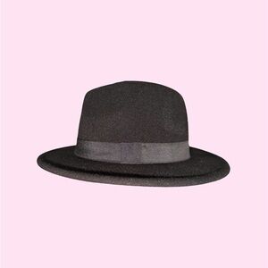 H&M Black Wide-Brim Wool Hat